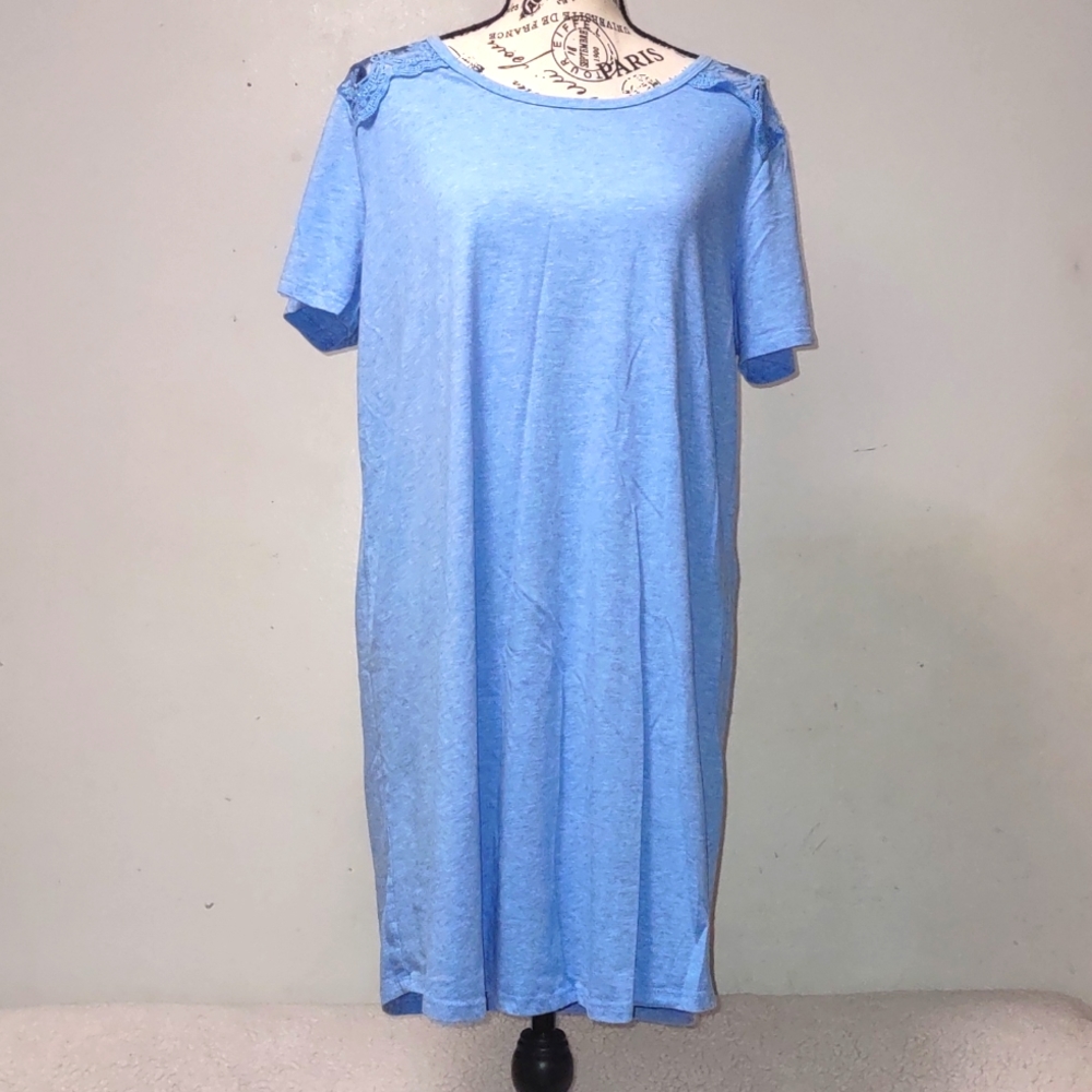 Soft sensations summer night dress short sleeve size XL